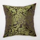 クッション　グリーン　柄