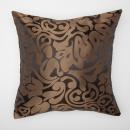クッション　ブラウン　柄