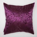 クッション　パープル　柄