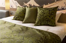 クッションライナーセット　グリーン　柄